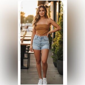 Better Be brown Suede top